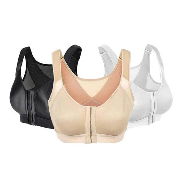 Comfortable Support Sports Bra for Women with Front Closure