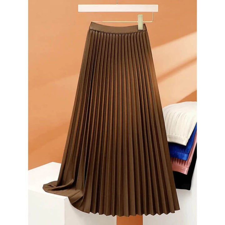 Elegant Pleated Skirt for Women – Elegant High-Waist Skirt
