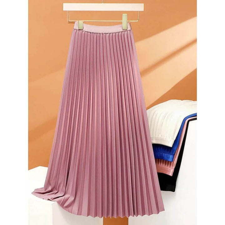 Elegant Pleated Skirt for Women – Elegant High-Waist Skirt