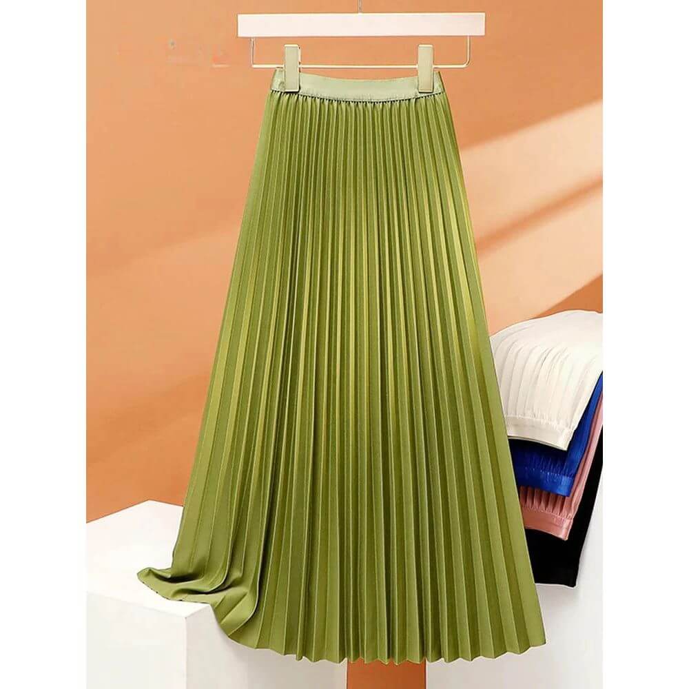 Elegant Pleated Skirt for Women – Elegant High-Waist Skirt