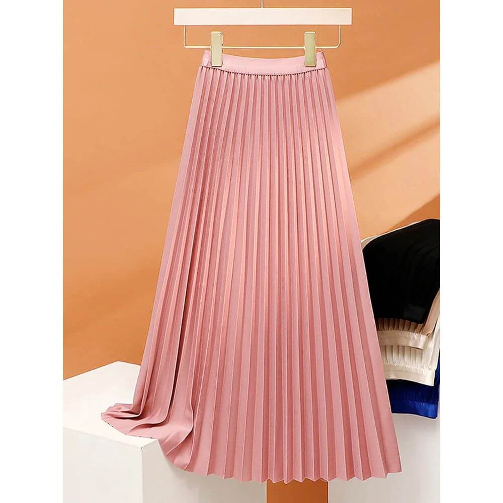 Elegant Pleated Skirt for Women – Elegant High-Waist Skirt