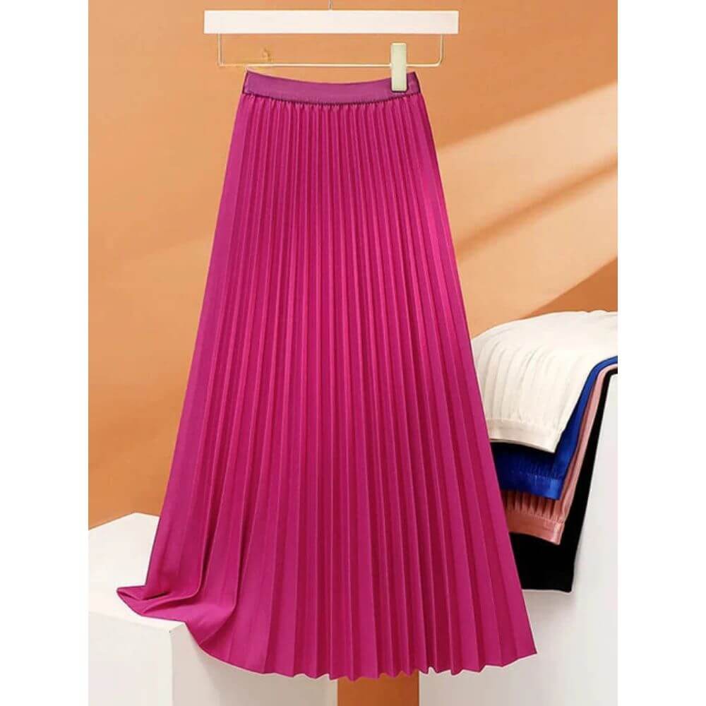 Elegant Pleated Skirt for Women – Elegant High-Waist Skirt