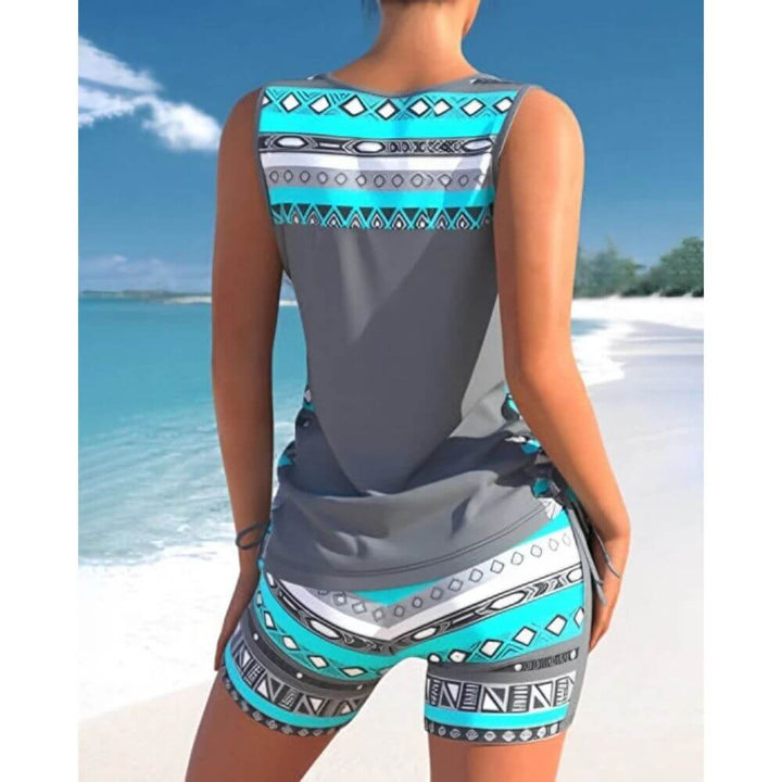 Tankini Swimwear Set with Shorts – Stylish Two-Piece Swimsuit for Women