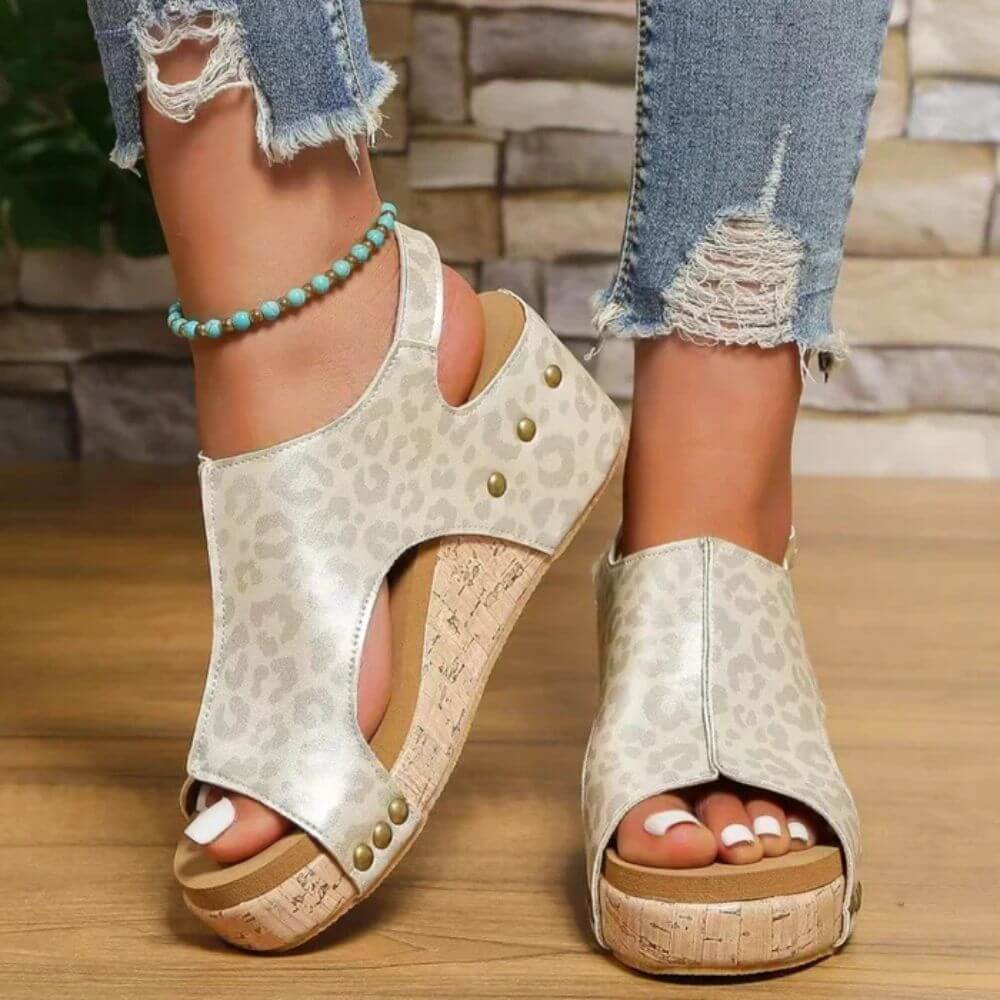 Comfortable Open-Toe Summer Wedge Sandals