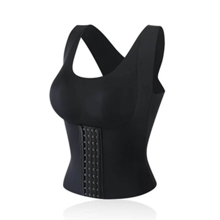 Coverage Compression Shapewear Tank with Bra & Hooks