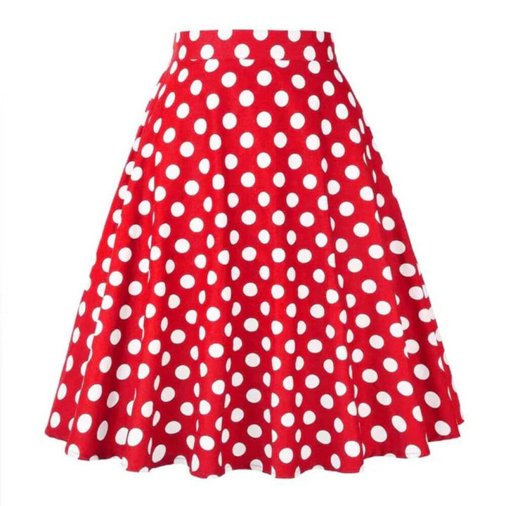 Vintage A-Line Flared Skirt – Elegant High Waist Casual Fit