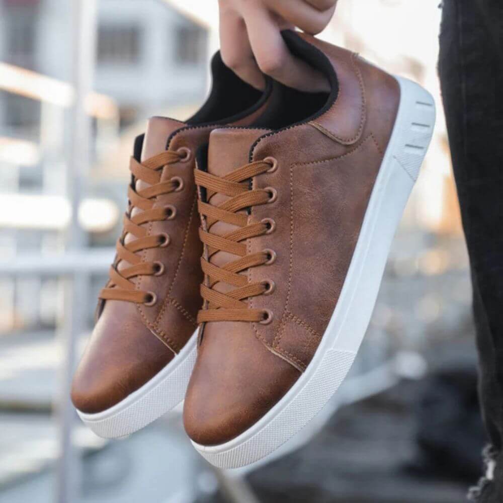 Comfortable Casual Lace-Up Sneakers for Men