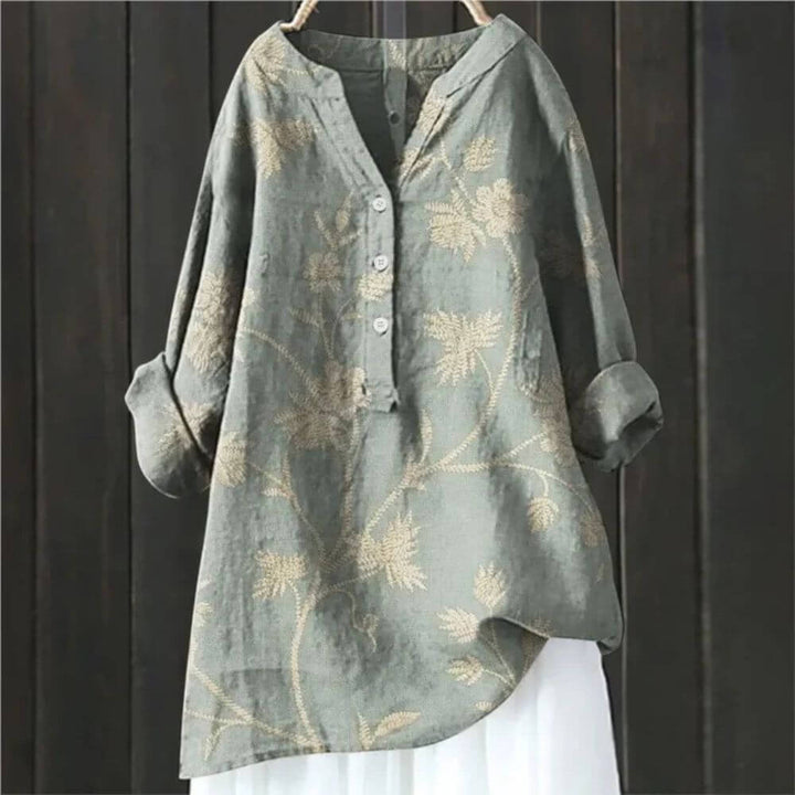 Floral Print Tunic Blouse for Women – Casual Longline Everyday Top