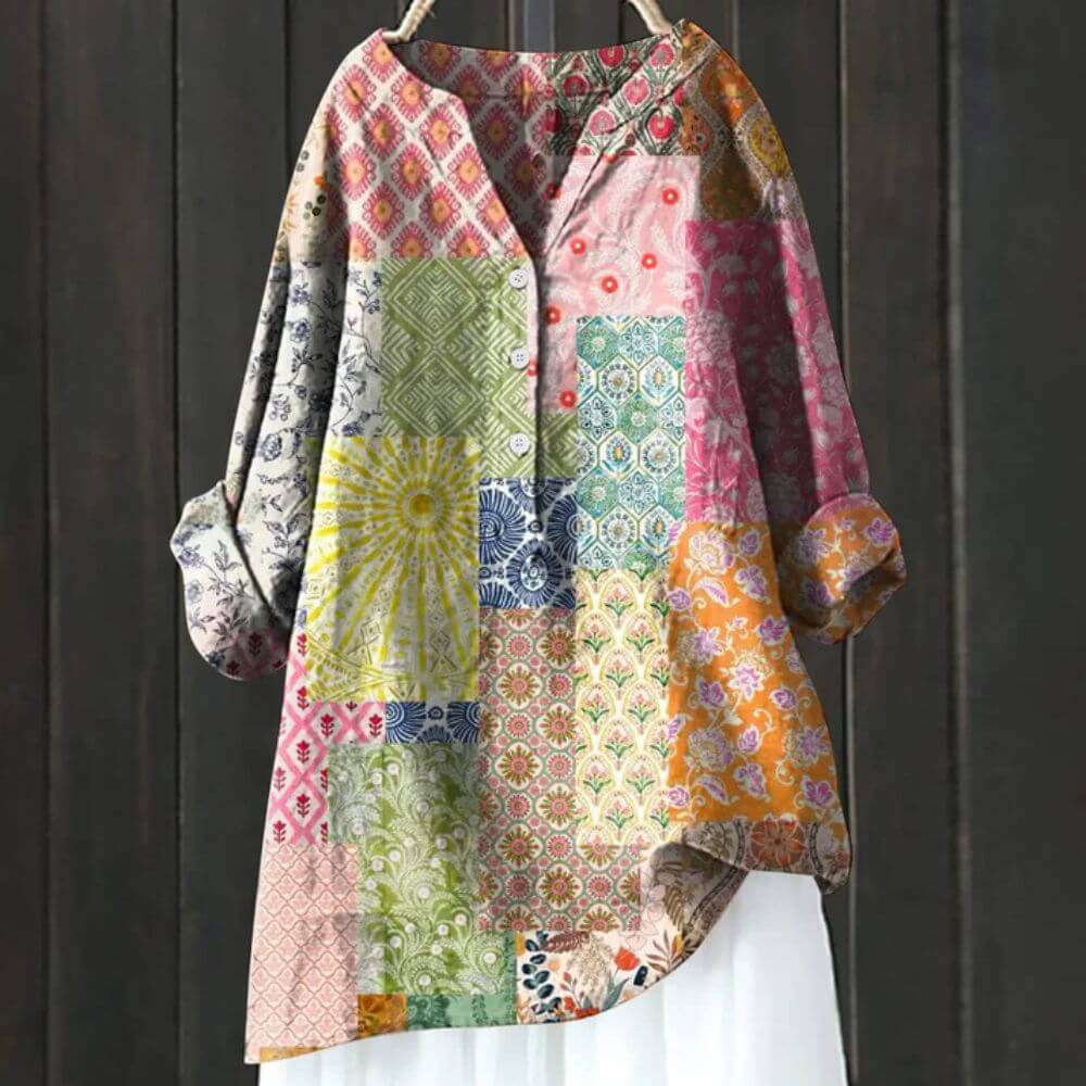 Floral Print Tunic Blouse for Women – Casual Longline Everyday Top