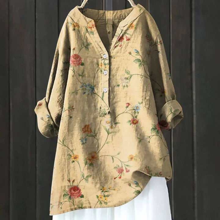 Floral Print Tunic Blouse for Women – Casual Longline Everyday Top