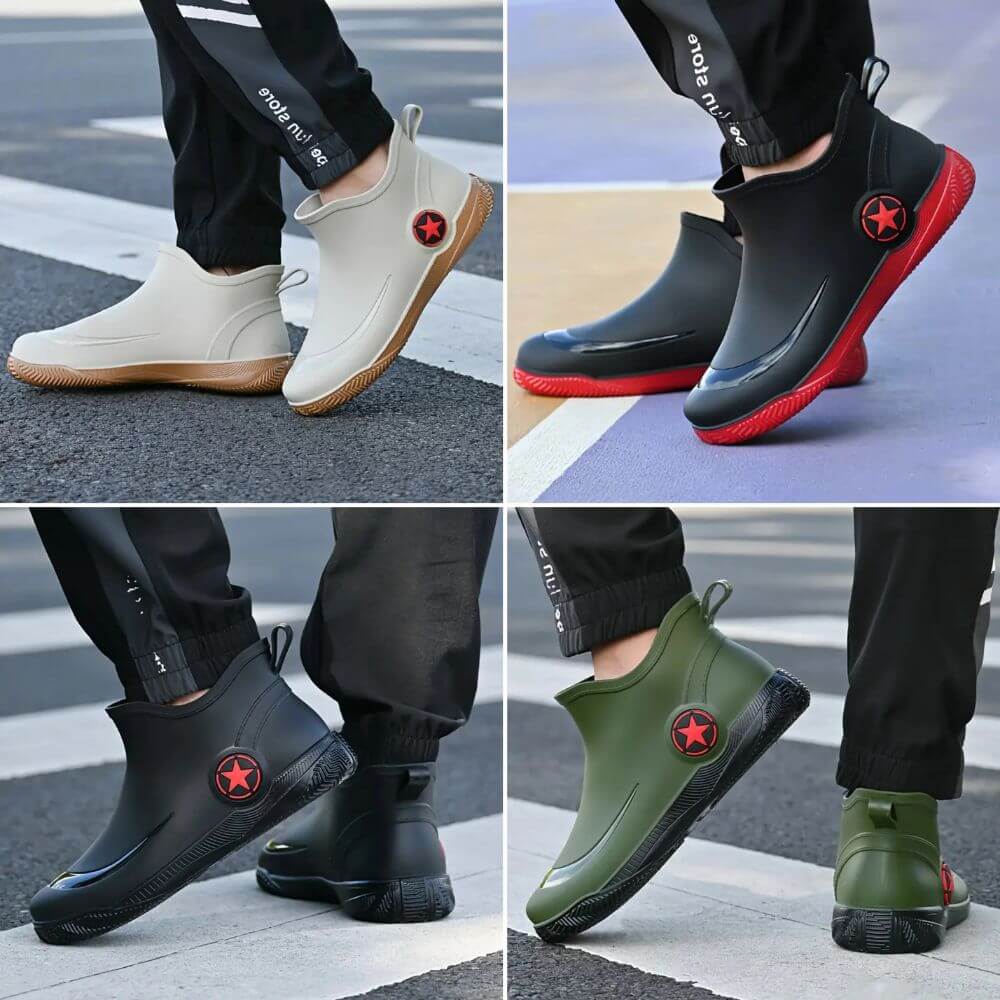 Comfortable Slip-On Rain Boots for Men