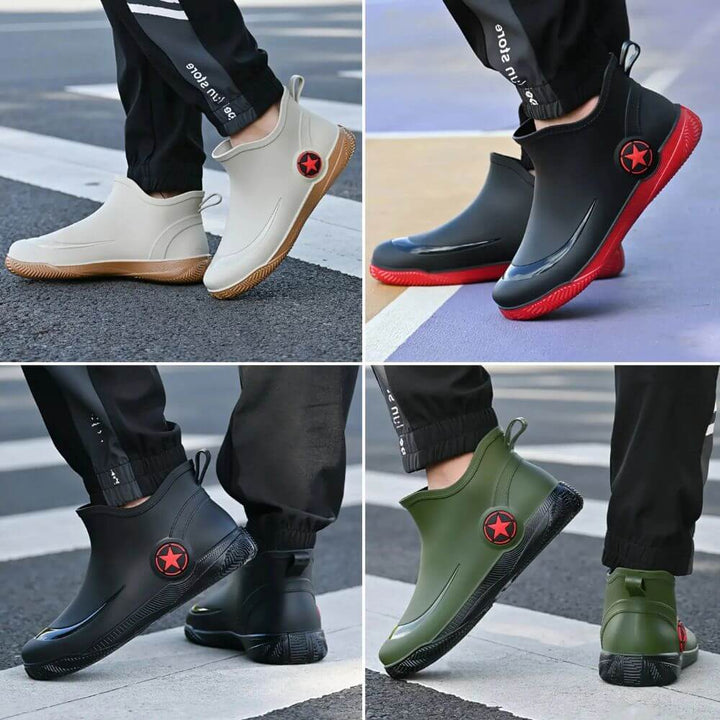 Comfortable Slip-On Rain Boots for Men