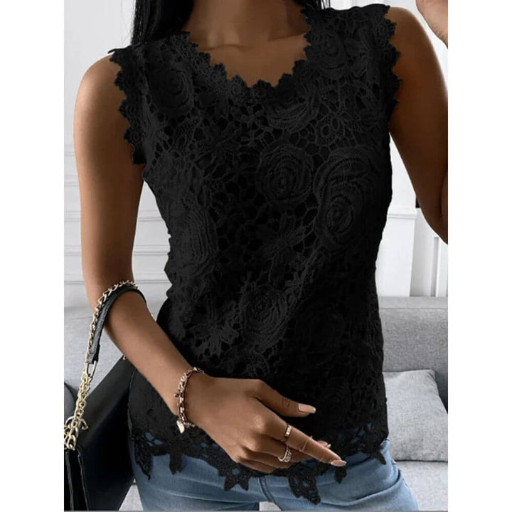 Sleeveless Floral Blouse for Women – Casual Summer Top