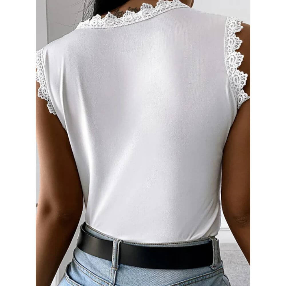 Sleeveless Floral Blouse for Women – Casual Summer Top
