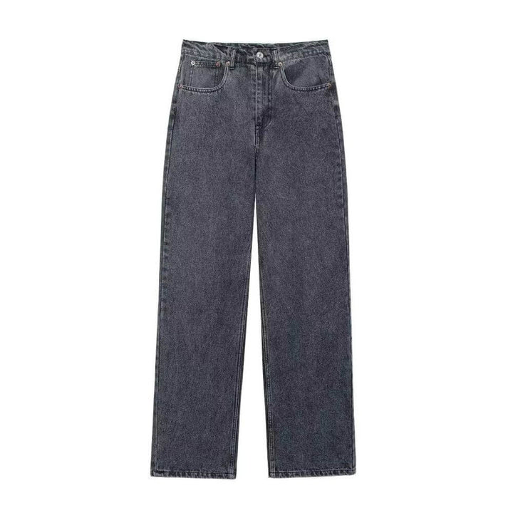 High-Waist Straight-Leg Jeans for Women – Casual Everyday Fit