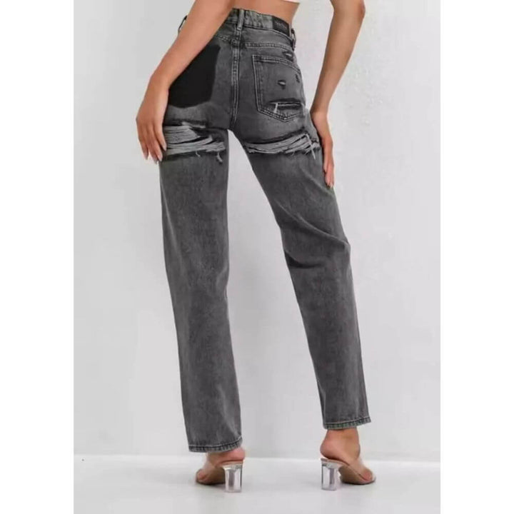 High-Waist Straight-Leg Jeans for Women – Casual Everyday Fit
