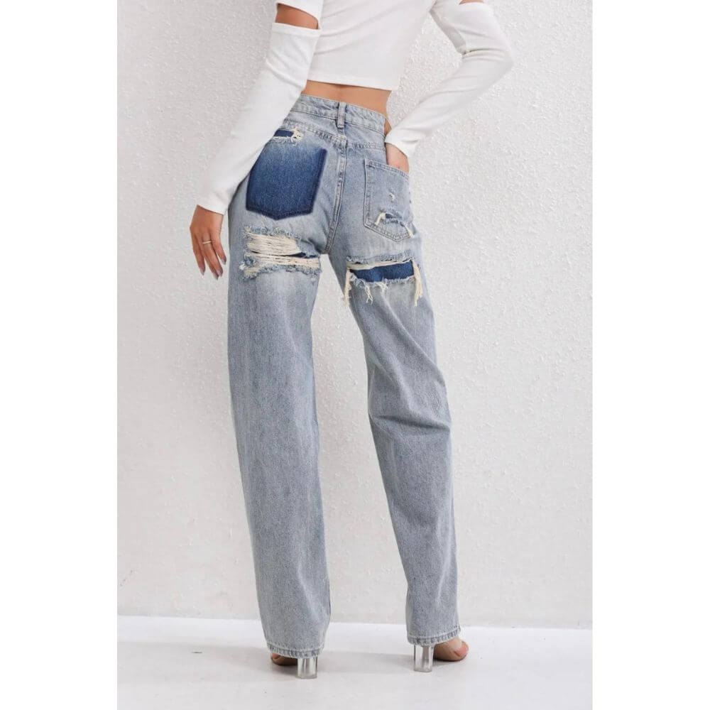 High-Waist Straight-Leg Jeans for Women – Casual Everyday Fit