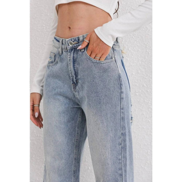 High-Waist Straight-Leg Jeans for Women – Casual Everyday Fit