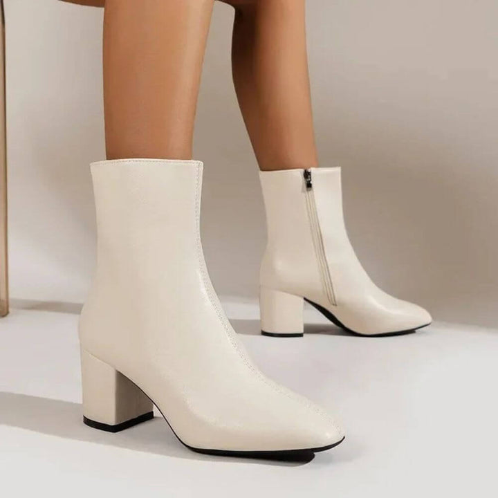 Comfortable Block Heel Ankle Boots