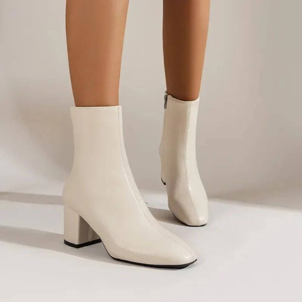 Comfortable Block Heel Ankle Boots