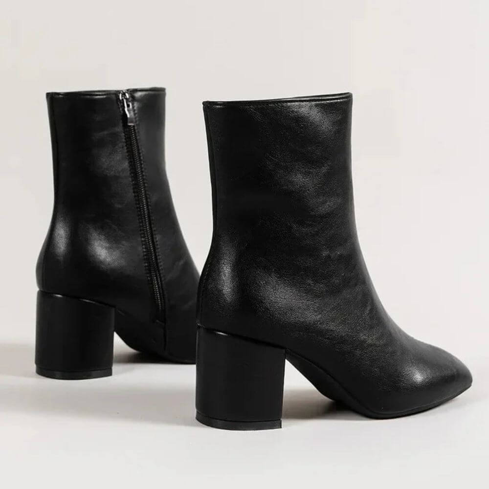 Comfortable Block Heel Ankle Boots