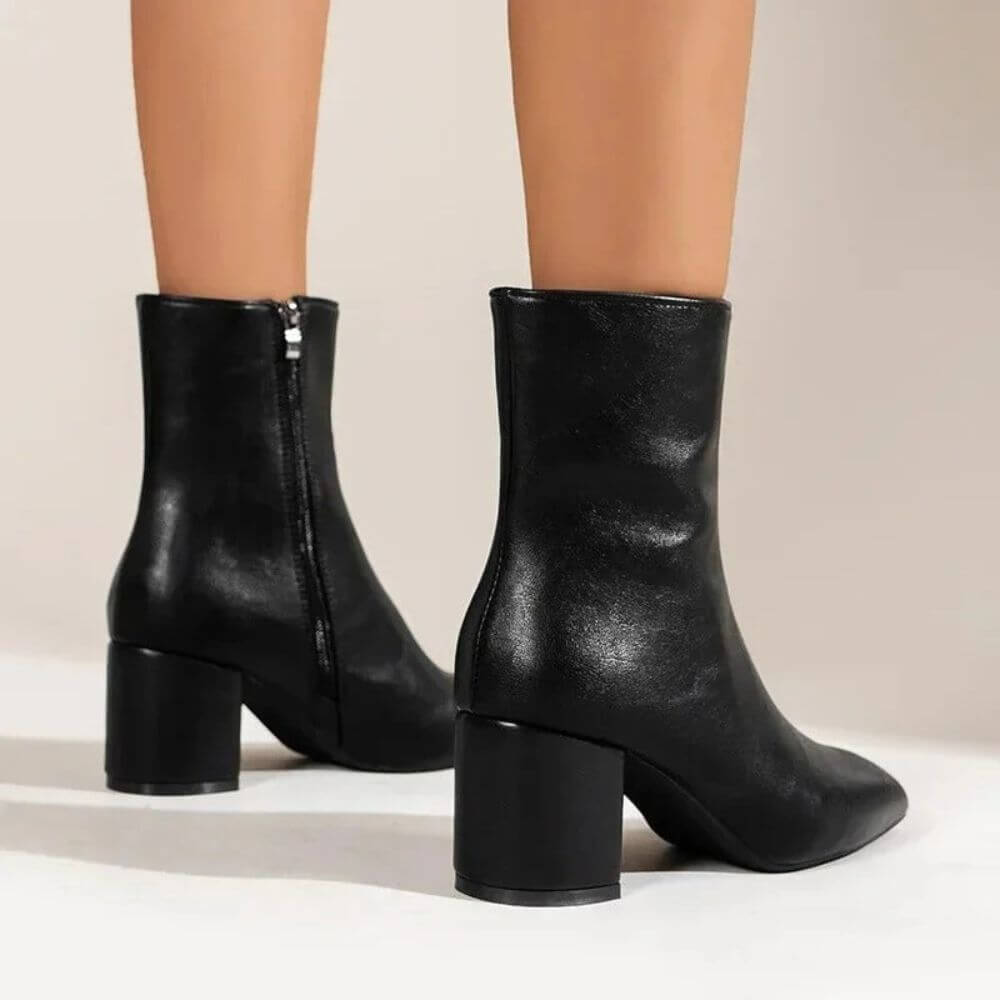 Comfortable Block Heel Ankle Boots