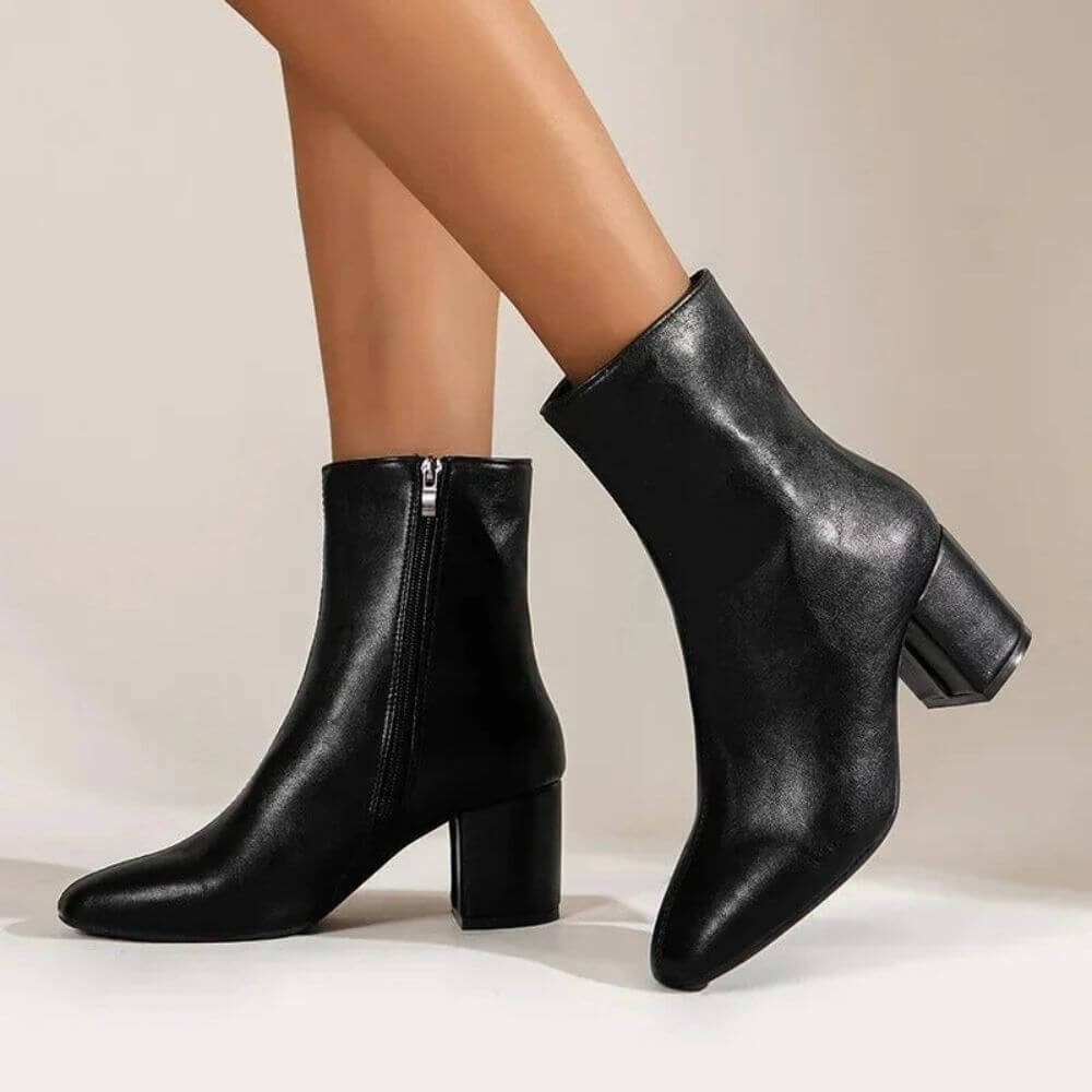 Comfortable Block Heel Ankle Boots