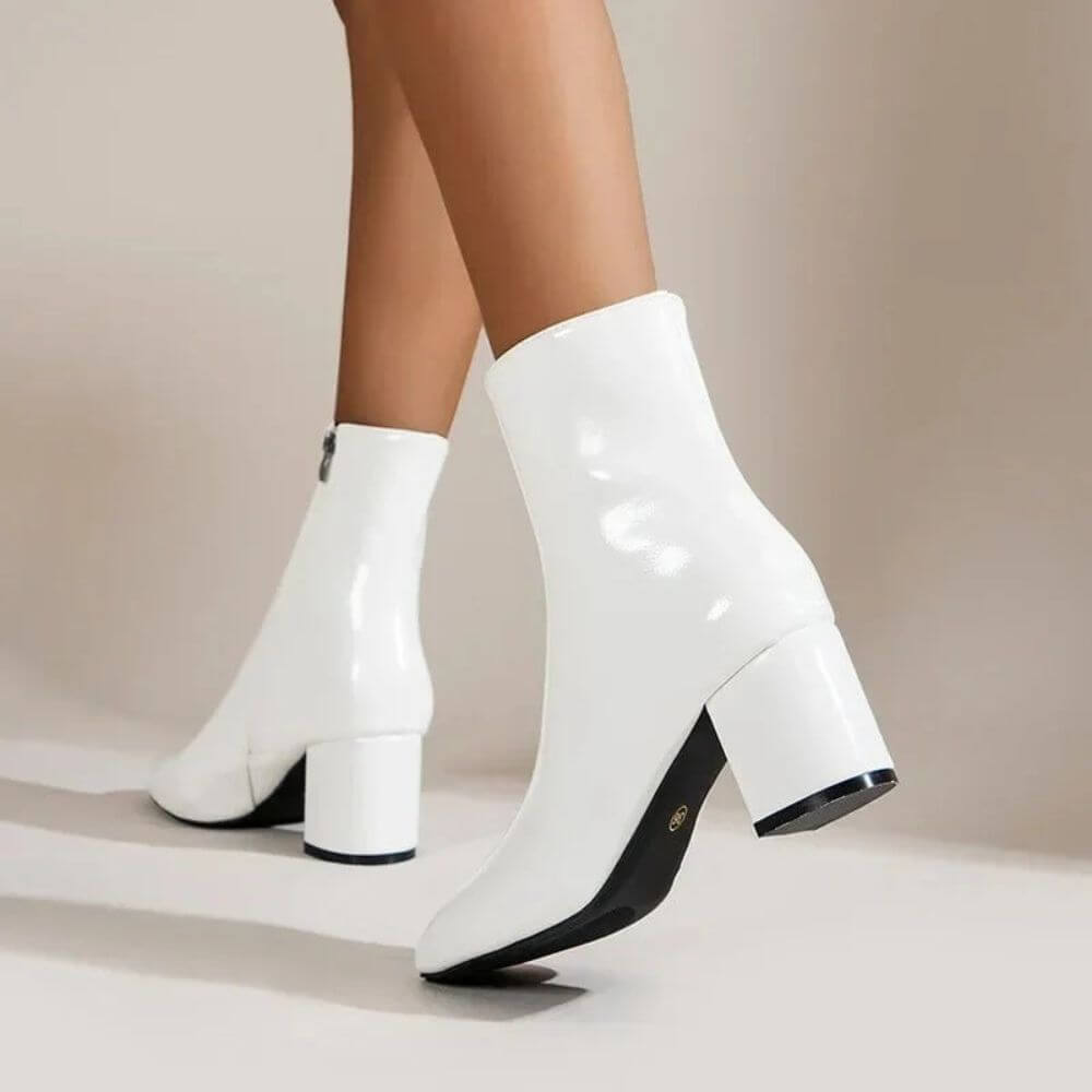 Comfortable Block Heel Ankle Boots