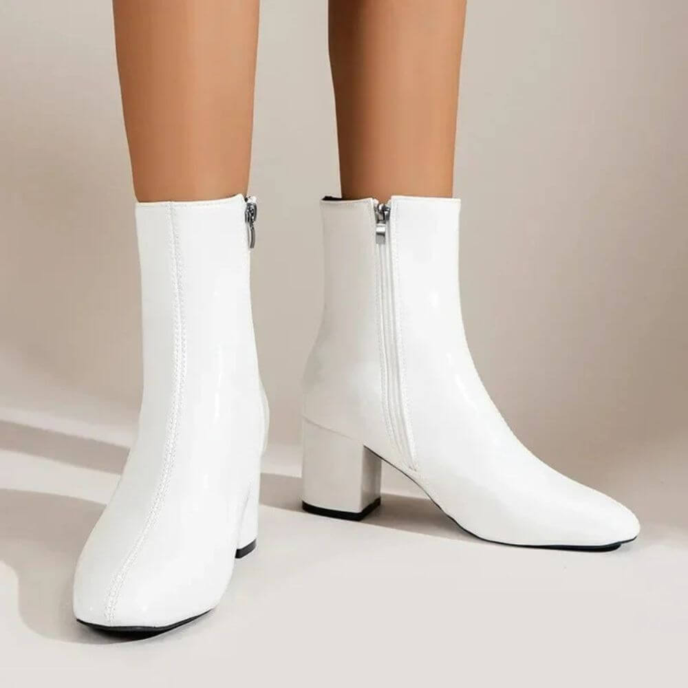 Comfortable Block Heel Ankle Boots