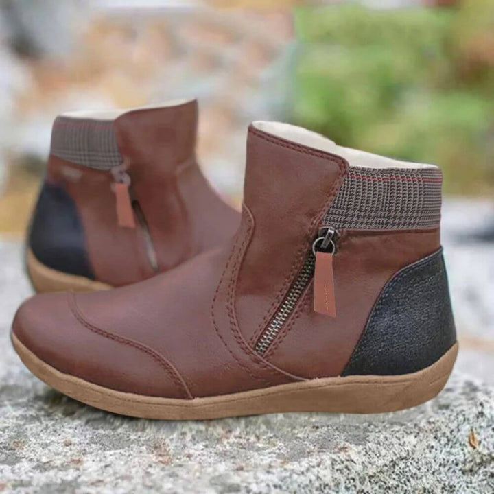 Comfortable Casual Zip-Up Ankle Boots for Women