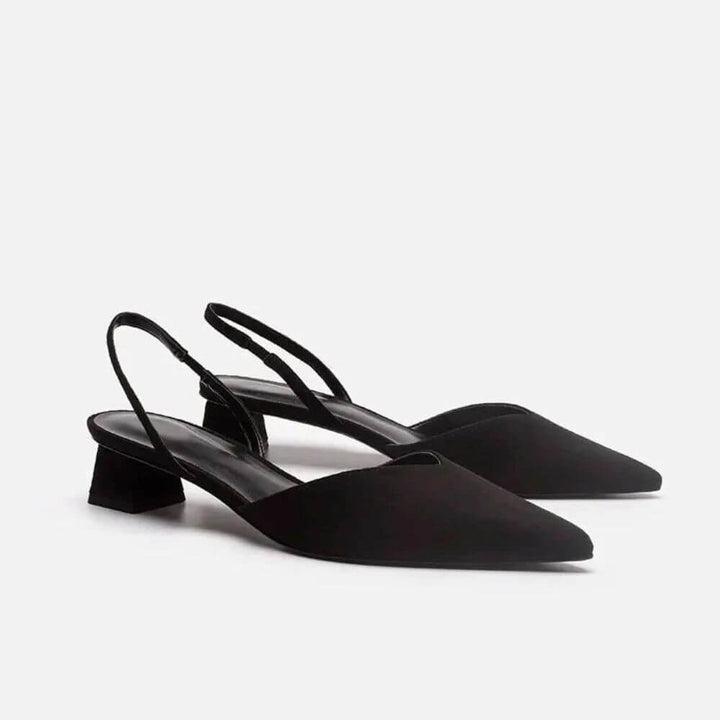 Comfortable Slingback Kitten Heel Pumps for Women
