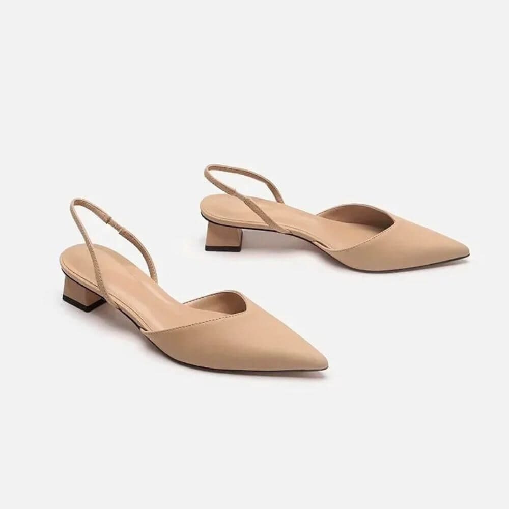 Comfortable Slingback Kitten Heel Pumps for Women