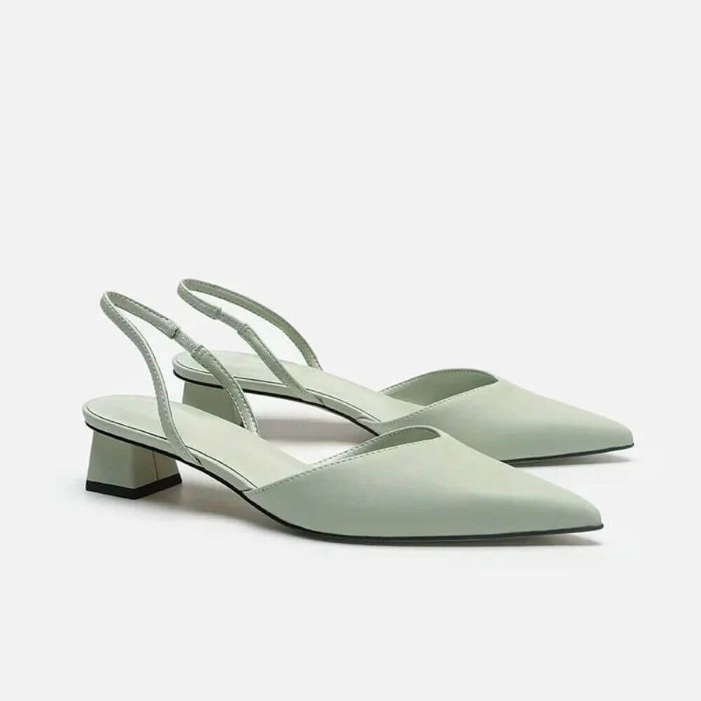 Comfortable Slingback Kitten Heel Pumps for Women