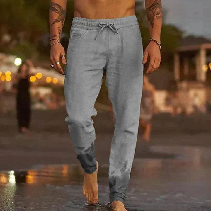 Casual Men’s Drawstring Jogger Trousers for Everyday Wear