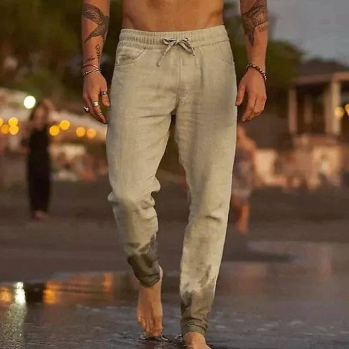 Casual Men’s Drawstring Jogger Trousers for Everyday Wear