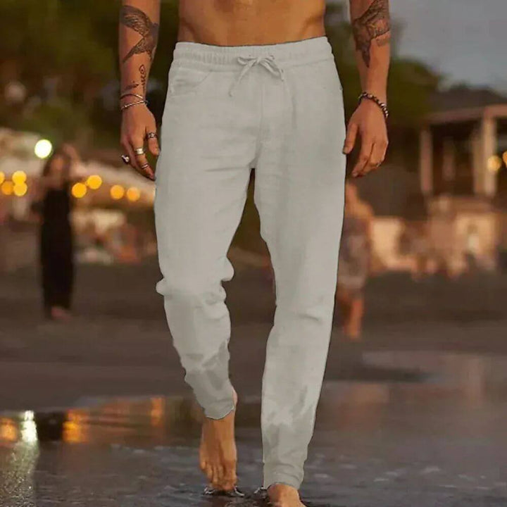 Casual Men’s Drawstring Jogger Trousers for Everyday Wear