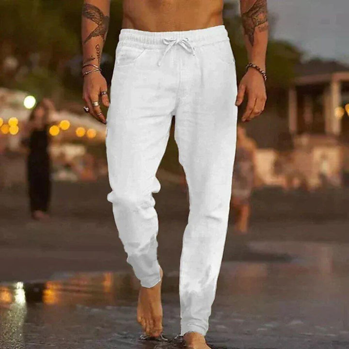 Casual Men’s Drawstring Jogger Trousers for Everyday Wear