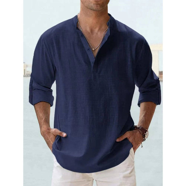 Casual Men’s Long-Sleeve Shirt for Summer and Everyday Wear