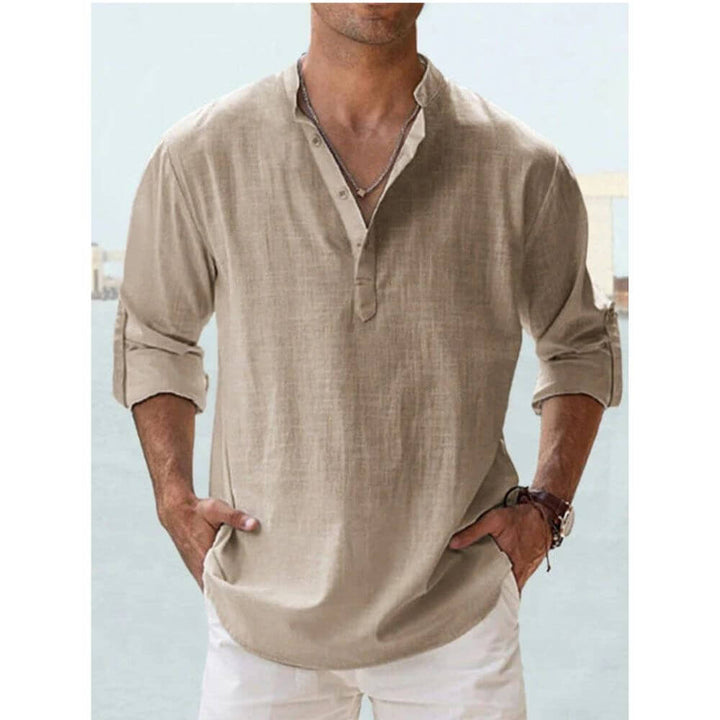 Casual Men’s Long-Sleeve Shirt for Summer and Everyday Wear