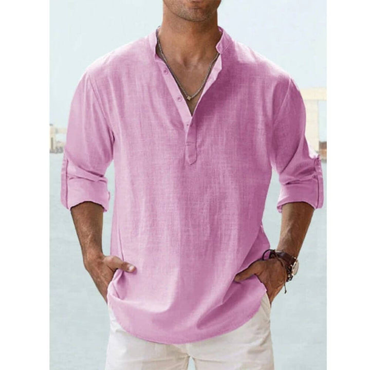 Casual Men’s Long-Sleeve Shirt for Summer and Everyday Wear