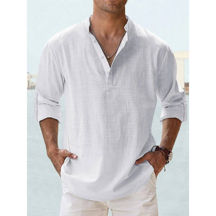 Casual Men’s Long-Sleeve Shirt for Summer and Everyday Wear