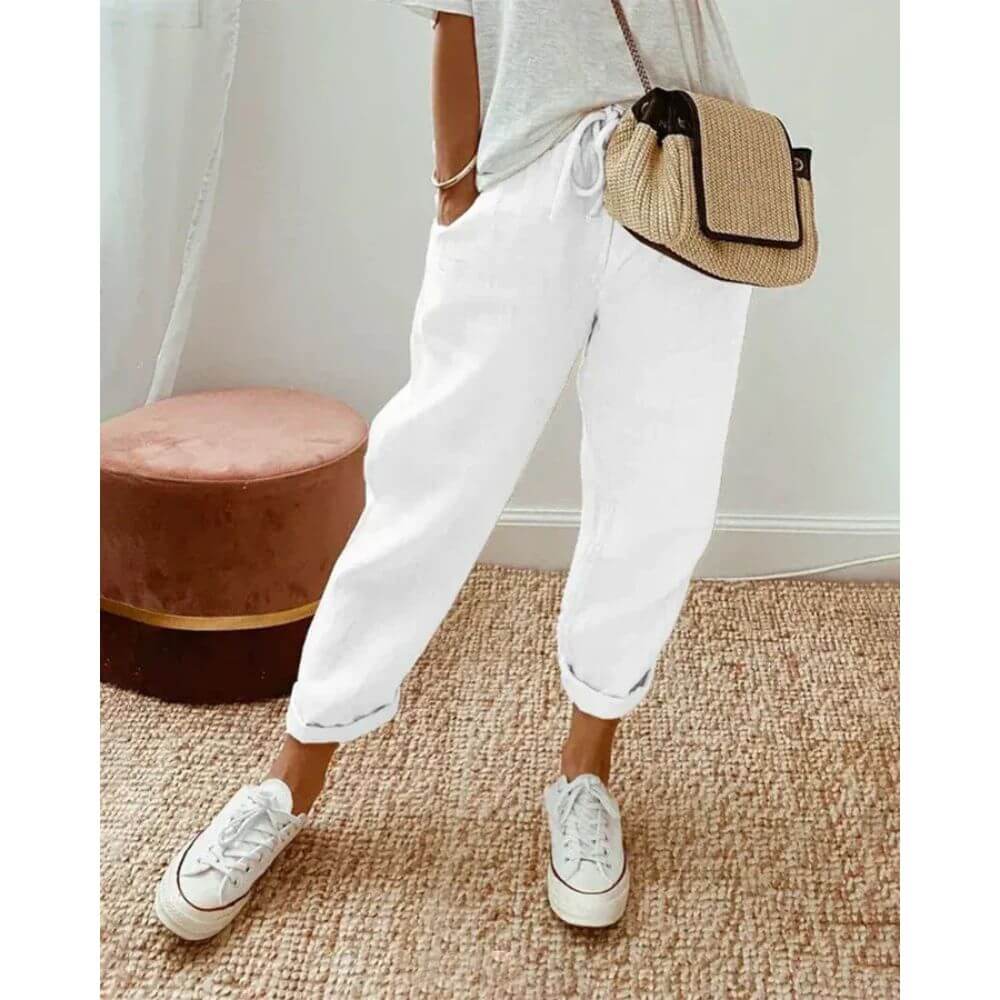 Casual Drawstring Jogger Pants for Women – Relaxed Fit Everyday Trousers