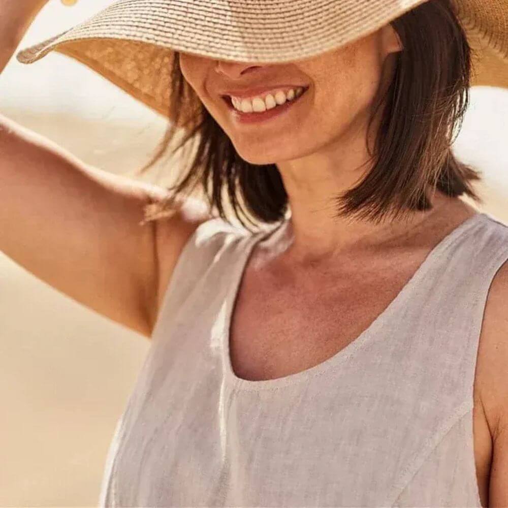 Sleeveless Maxi Dress for Women with Pockets, Loose Fit