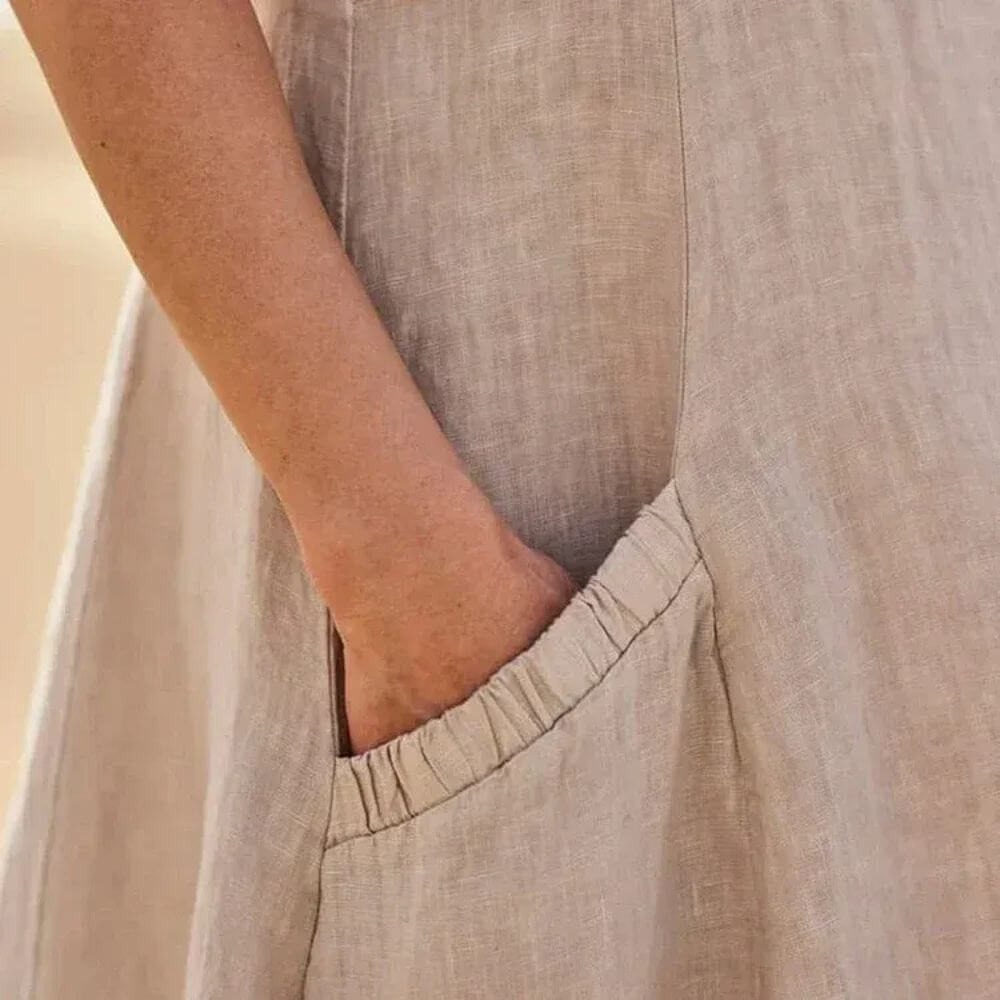Sleeveless Maxi Dress for Women with Pockets, Loose Fit
