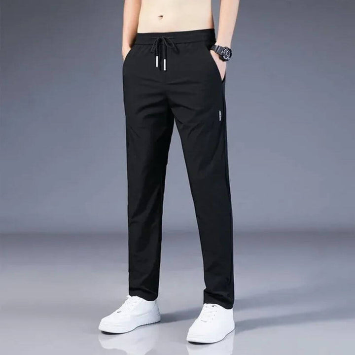 Men’s Drawstring Jogger Pants, Slim Fit Tapered Trousers