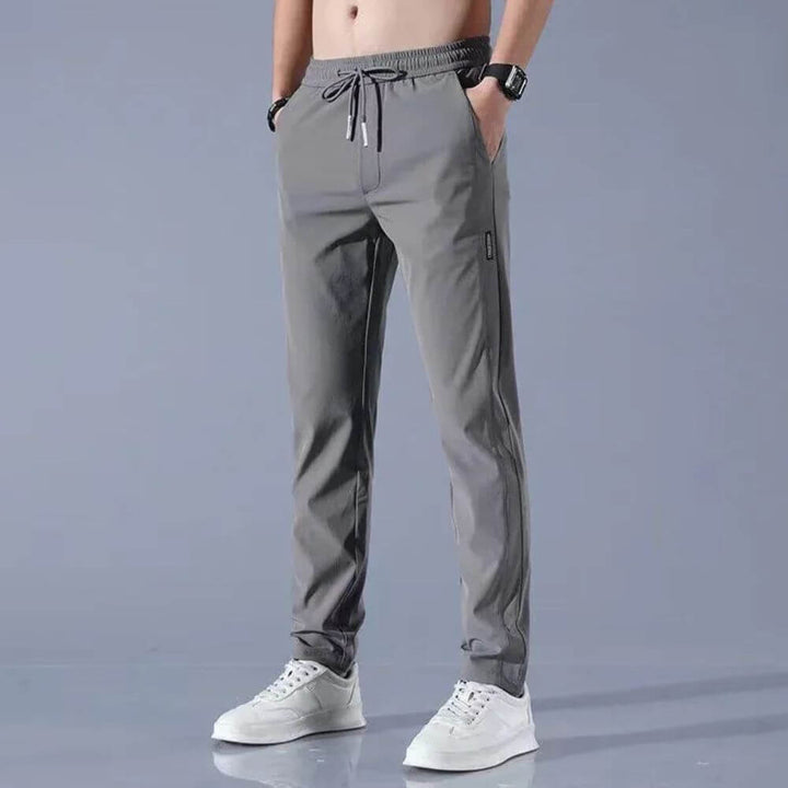 Men’s Drawstring Jogger Pants, Slim Fit Tapered Trousers