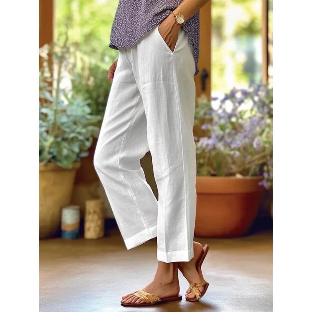 Casual Wide Leg Trousers for Women – Lightweight Summer Trousers