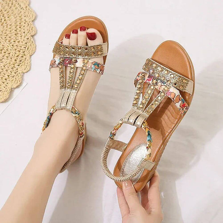 Women’s Summer Wedge Sandals – Open-Toe Slip-On Style