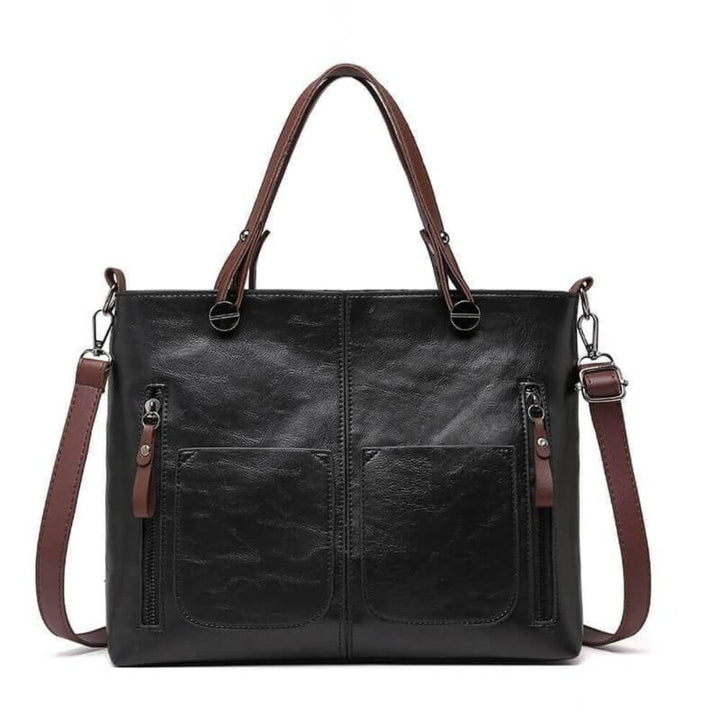 Women’s Shoulder Bag – Structured Everyday Handbag with Zip Closure