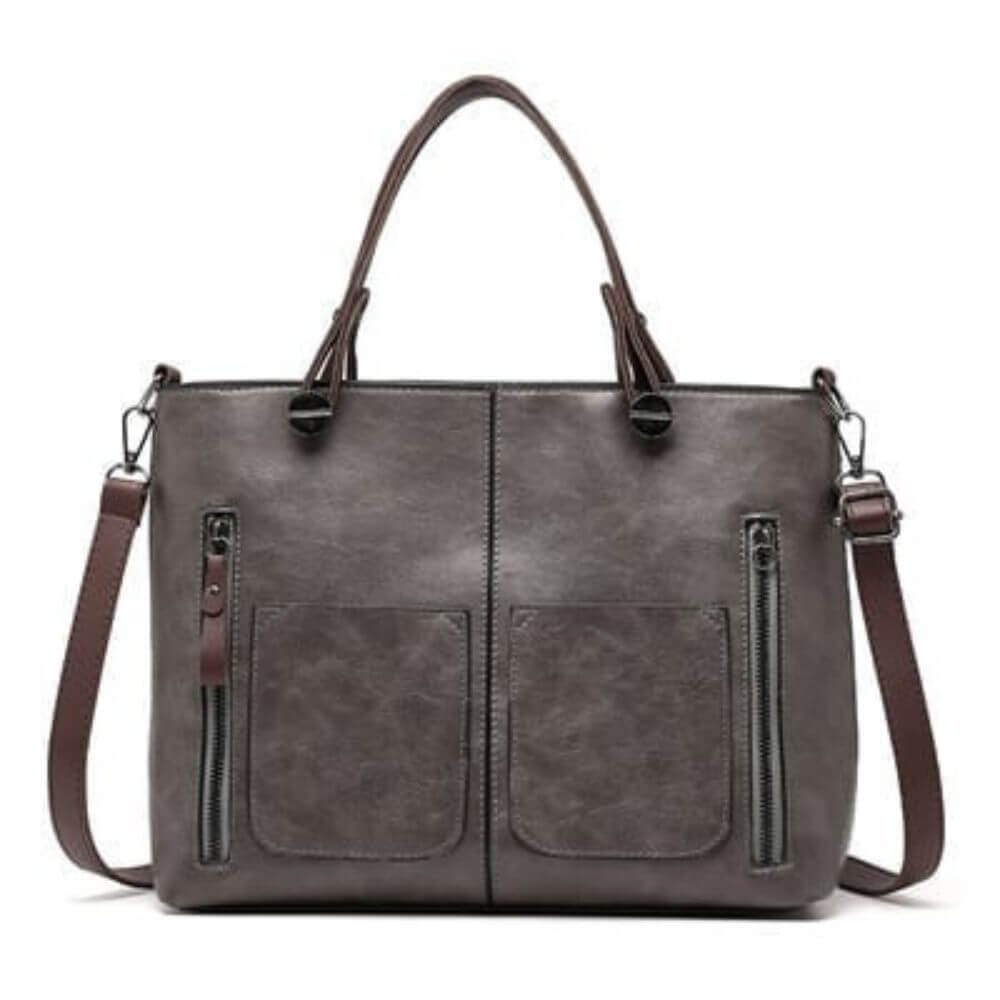 Women’s Shoulder Bag – Structured Everyday Handbag with Zip Closure